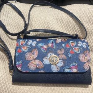Elegant Butterfly Pattern Crossbody Bag
